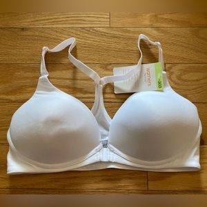 Warner’s wireless front close racer back bra